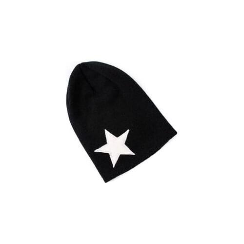 Hot Sale Classical Autumn winter Unisex hats five-pointed star wool knit hip-hop hat cap beanies for men women Good Quality