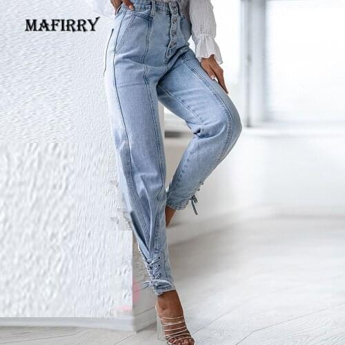 MAFIRRY Women's Straight Jeans