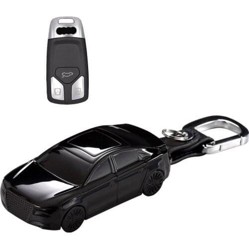 Car Model Car Keychain Car Key Case Cover Fob Holder Suitable For AUDI A4 A5 B9 Q5 FY Q7 4M TT S4 TTS Key Case Car Modification
