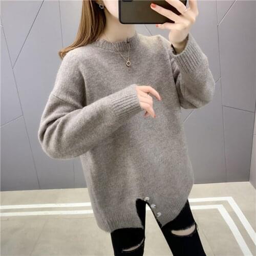 Room 189502, 1 row 6 】 make irregular split buttons on pullovers [1128] 65