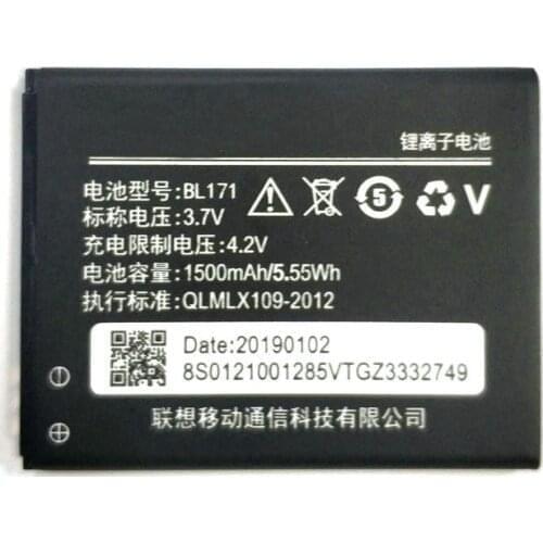 New 1500mAh BL171 Battery for Lenovo A356 A368 A390 A390T A376 A370E A500 A60 A65 A319 BL 171 Phone +Tracking Number