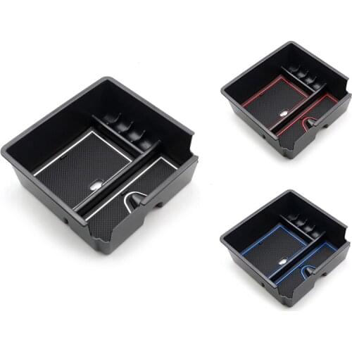 Center Console Organizer Tray for 2019 2020 2021 Ford Ranger Armrest Storage Box Insert Tray Car Accessories