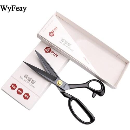 High Carbon Steel Professional Tailor Scissors Gadget Cuts Straight Guided Fabric scissor Tailors embroidery Sewing Scissors