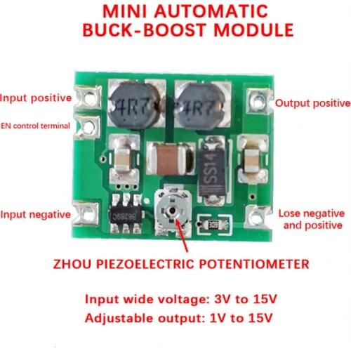 DC-DC Buck-boost Converter 3V-15V to 1V-15V 5V 6V 9V 12V 700ma 5W Adjustable Step UP Step Down Power Module Voltage Regulator