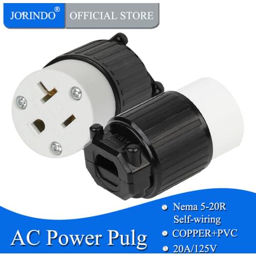 JORINDO NEMA 5-20R United States industrial-grade self-wiring sockets , 20A/125V, US connection socket