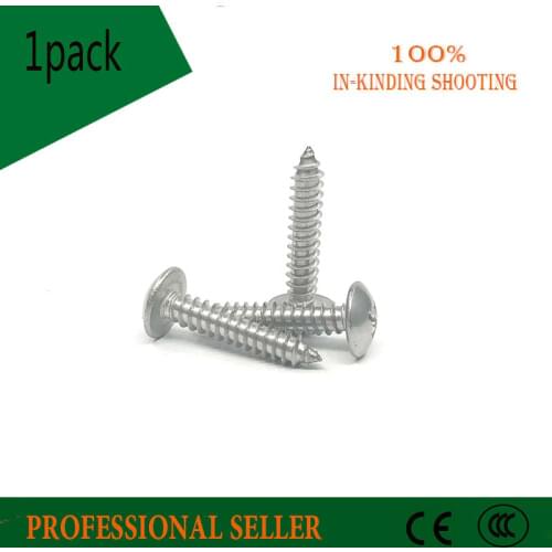 M3 M4 M5 M6 304 stainless steel self-tapping screws big mushroom flat head wood bolt