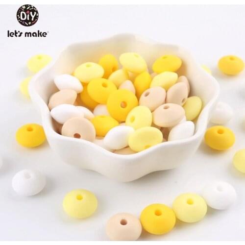 Silicone Beads Of Abacus DIY Pacifier Clips Making Food Grade Silicone Teethers Teething Necklace Nursing Accessories Lets Make