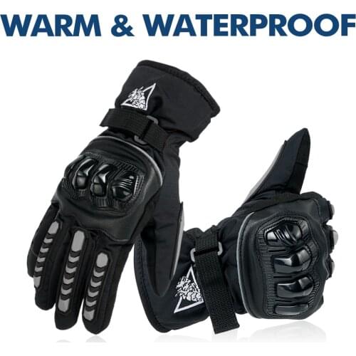 Winter Men Motorcycle Gloves Anti Slip Windproof Touch Screen Warm Breathable Snowboard Motorbike Racing Riding Cycling Glove