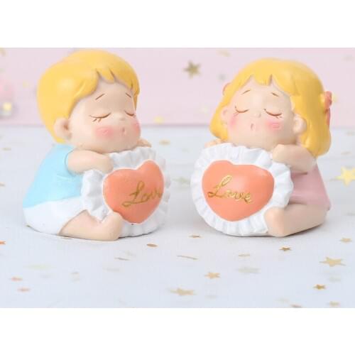 1pcs Fashionable Cartoon Ornaments Love Doll Love Shape Baby Dolls Home Accessories Decoration