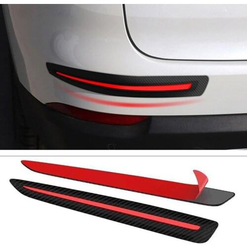 2pcs Car Protectior Strip Sticker Bumper Protection Front Rear Edge Corner Guard Scratch Suv Mpv For Car Auto Accessories