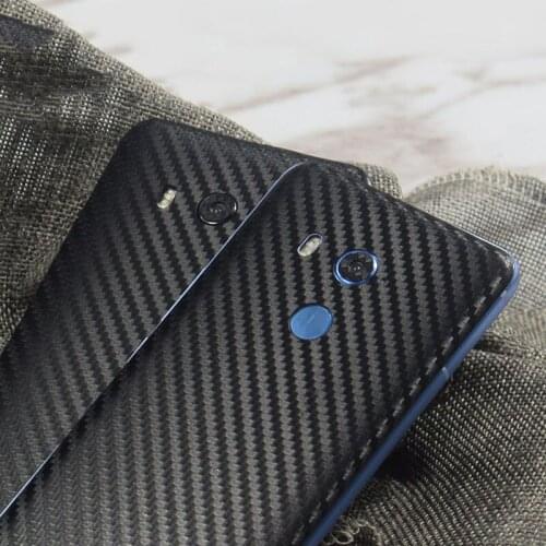 8 Colors Decorative Back Film For HTC U11 Mobile Phone U11+Plus Protector HTC U11Plus Carbon Fiber Stickers AE Saver Ship