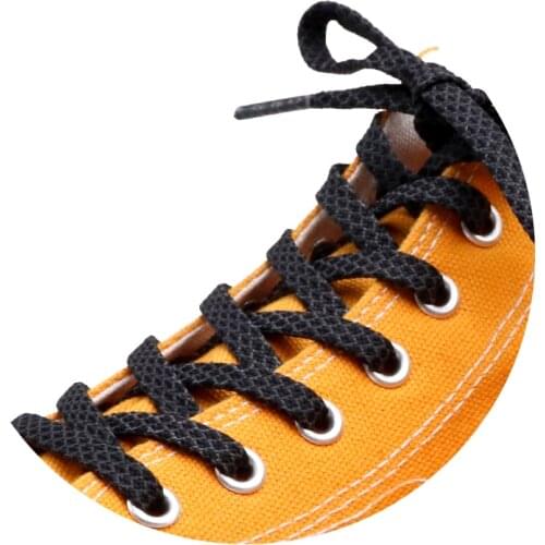 7MM Shoe Accessories Flat Type Black White Reflective Laces Top Shoelaces Glow In The Dark Easy Boots For Custom Bulk