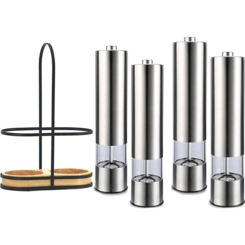 Electric Pepper Grinder, Rechargeable or Pepper Mill Automatic Pepper Grinder Set for Kitchen Home Barbecue