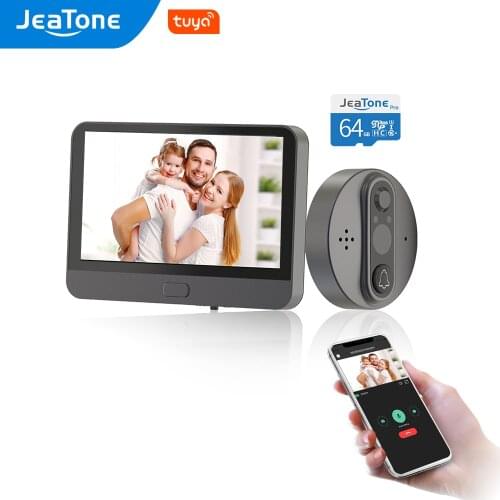 Wifi wireless Doorbell Viewer Peephole Camera Monitor for Smart Home Support Monitor Detection APP Remote control smart phone
