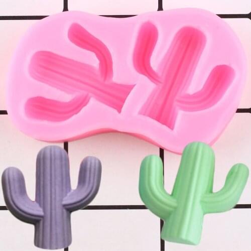 Cactus Silicone Mold Succulent Candy Chocolate Gumpaste Mould Cupcake Baking Molds Sugarcraft Fondant Cake Decorating Tools