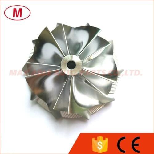 K04 Turbocharger Aluminum 2618/Milling compressor wheel/Turbo Billet Compressor wheel 50.39/60.00mm 5+5 blades Forward Direction