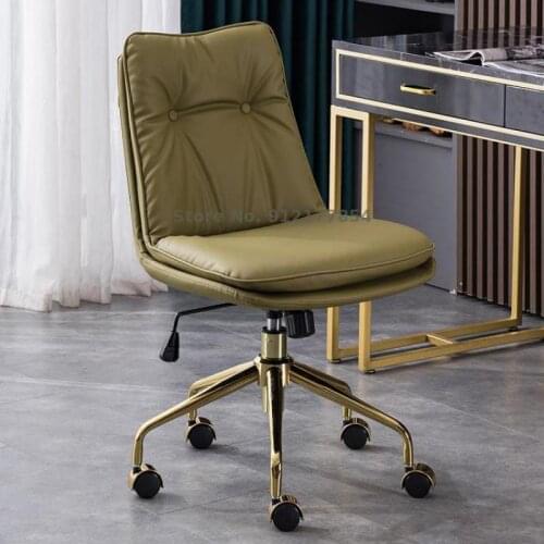 Computer Chair Light Luxury Simple Comfort Sedentary Office Chair Desk Bedroom Lifting Rotating Backrest Chair