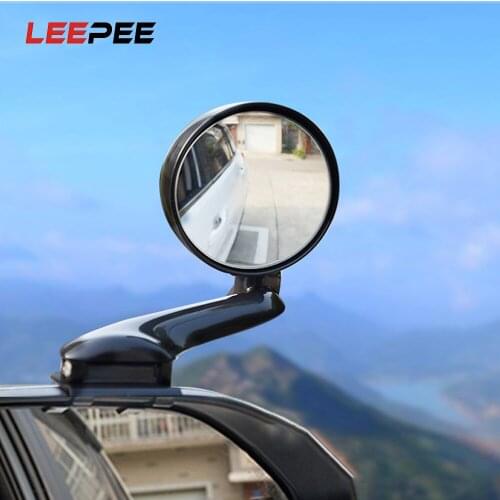 LEEPEE Car Front View Mirror Auxiliary Rearview for Car Vehicle Side Blindspot Blind Spot 360 Rotation Adjustable Clear View