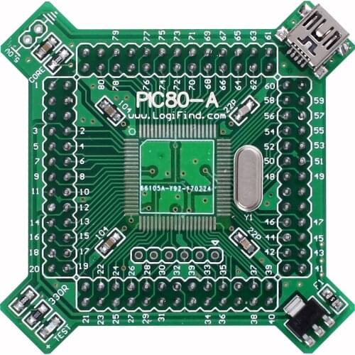 DsPIC PIC32 PIC24 Microcontroller Development Board Core Board PIC80-A Semi-finished Product Without Microcontroller
