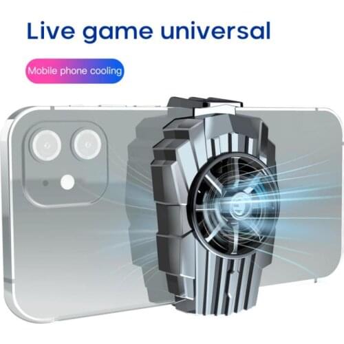Mobile Phone Cooler Cooling Fan Gamepad Holder Bracket Fan Radiator for iPhone Huawei Xiaomi Cellphones USB Charging