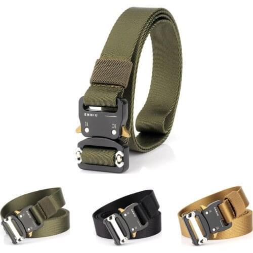 Men Outdoor Sports Belt Hiking Climbing Safety Belts Adjustable Military Tactical Taining Waist Belt Hunting Waistband