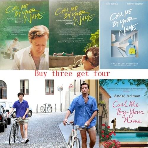 Call me by your name Poster Clear Image Wall Stickers Home Decoration High Quality Prints White Coated Paper home art Brand