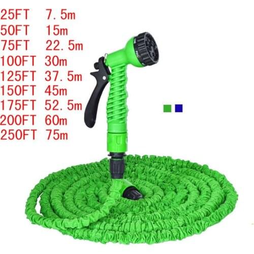 25FT-200FT Garden Hose Expandable Flexible Water Hose EU Hose Plastic Hoses Pipe With Spray Gun To Watering Car Wash Spray