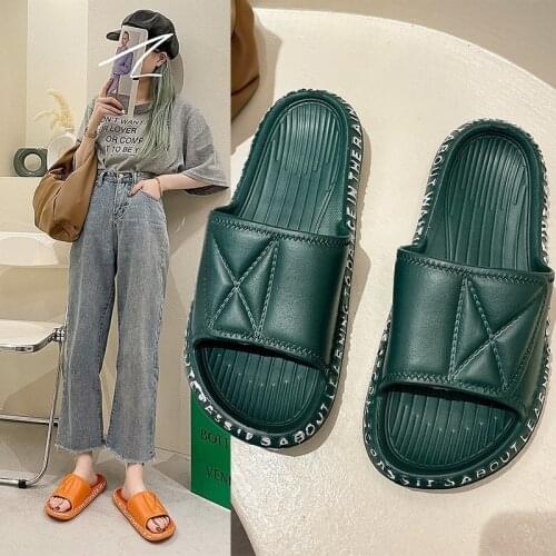 New Platform Slippers Women Indoor Bathroom Slipper Soft EVA Anti-slip Lovers Home Floor Slides Ladies Summer Shoes TX299