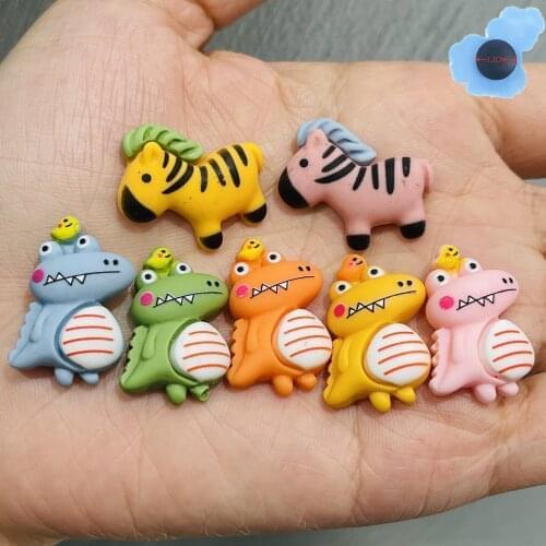 1pcs Resin Cartoon Dinosaur Boys Girls Shoes Accessories Garden Shoe Decorations For DIY Bracelet Croc Jibz Charm