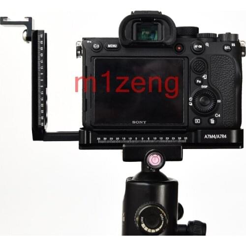 A7R4 A7M4 Extended Adjustable Quick Release L Plate/Bracket hand Grip with hot shoe for Sony A7RIV A7MIV camera
