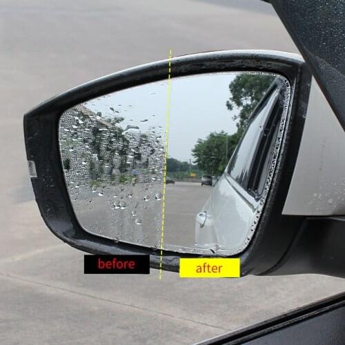 2pcs for SKODA KODIAQ Rearview mirror Rain proof film Waterproof sticker Dazzling Reduce reflection film