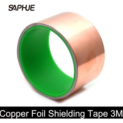 Guitar Pickup Copper Foil Shielding Tape 3 Meter Copper Foil Shielding Tape 50MM Wide Low Impedance Conductive Adhesive