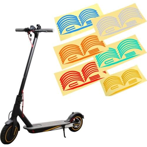 Scooter Wheel Hubs Protective Reflective Sticker for Xiaomi M365 Pro Electric Scooter for Mijia M365 Ninebot Scooter Part
