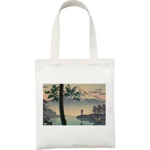 Flowers In The Sunset Women Canvas Bag Handbags Foldable Shopping Tote Students' Simple Eco Environmental Shopper Bags