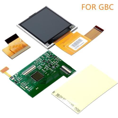 For Nintend GBC High Light Screen LCD Modification Kit Replacement Accessories For GBC 5 Segments Adjustable Brightness Screen