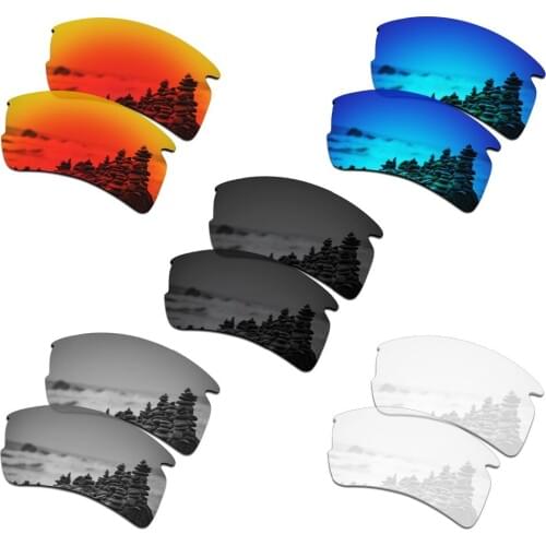 SmartVLT 5 Pairs Polarized Sunglasses Replacement Lenses for Oakley Flak 2.0 XL - 5 Colors