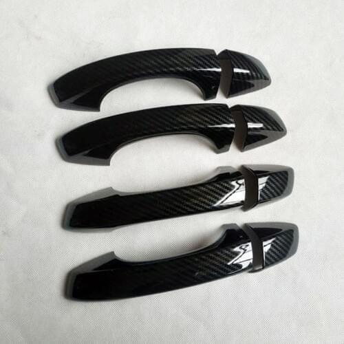 For Skoda Octavia combi iii 3 MK3 a7 5e VRS accessories door handle cover trim handles covers plastic Imitation carbon fiber