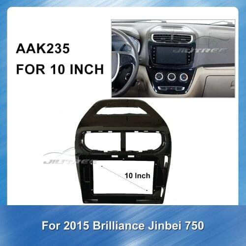 Car Radio Front Frame Adapter Plate Panel Car Stereo installation kit fascia panel for Brilliance Jinbei 750 2015 Frame Kit