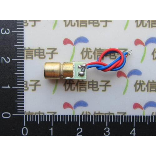 Free shipping adjustable 3V laser tube / laser head / copper head 6MM OD / laser diode / red dot laser module