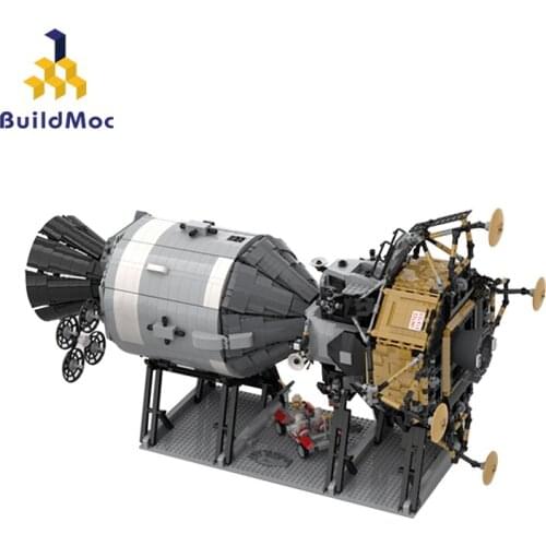 BuildMoc Apollo Spacecraft MOC Building Blocks Bricks Space Series DIY Apollo Spacecraft Toys for Children 7094pcs