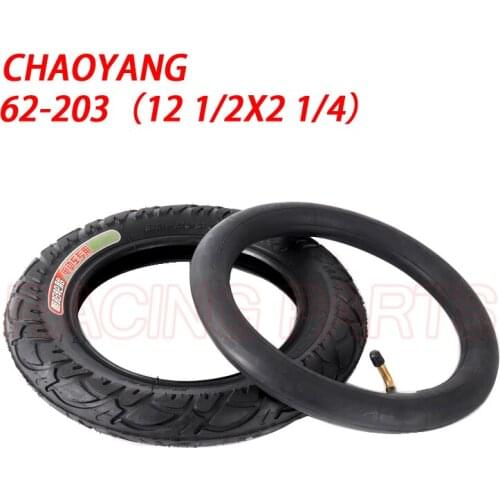 CHAOYANG 12 1/2X2 1/4 ( 62-203) fits Many Gas Electric Scooters 12 Inch tube Tire For ST1201 ST1202 e-Bike 12 1/2X2 1/4
