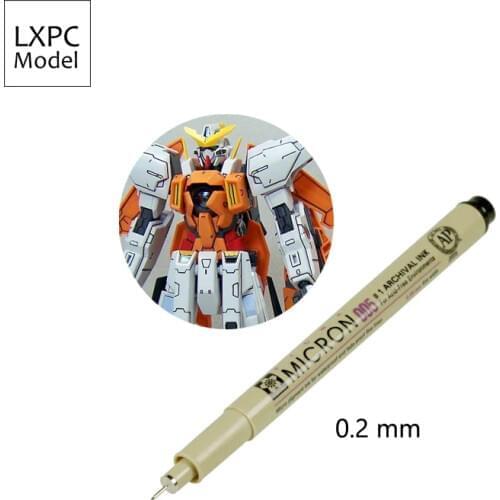 Gundam Military model use Line drawing pen Hook line pen Model coloring tool 0.2mm