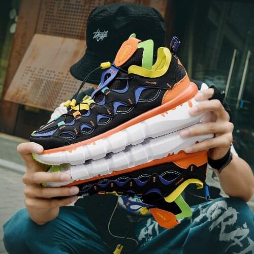 Trendy Men Running Shoes Breathable Sneakers High Quality Antiskid Damping Jogging Shoes Outdoor Couple Sports Shoes Zapatillas