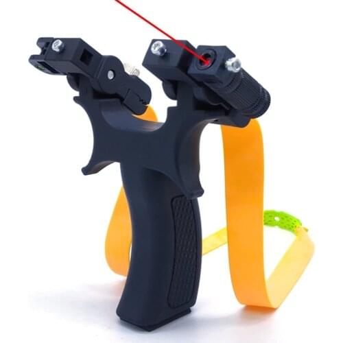 Powerful Slingshot With Laser Outdoor High Precision Fast Shooting Hunting Catapult Professional Slingshot Game Playing Tool