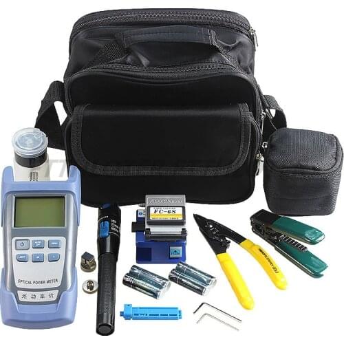 Hand Tool Set General Fiber Repair , Tool Kit With FC 6S Fiber Cleaver OPM 850/1310/1490/1550nm 1UM VFL Inspection Cutting Kit