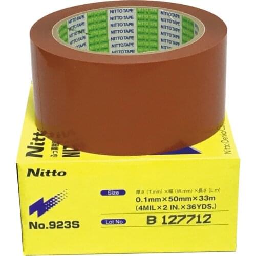 T0.10mm*W50mm*L33m Orange NITTO 923S PTFE Nitoflon Adhesive Heat Resistance Tape