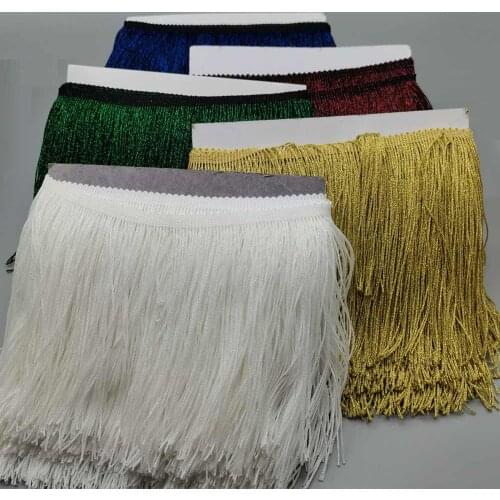 Wholesale 10 yards Fringe Lace Tassel Nayon Lace Trim Ribbon Sew Latin Dress Stage Garment Curtain DIY Accessories