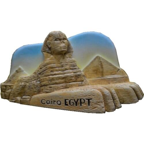Egypt Pyramids Sphinx Aromatherapy Cold Porcelain Hand-Painted Fridge Magnets Travel Souvenirs Refrigerator Magnetic Sticker