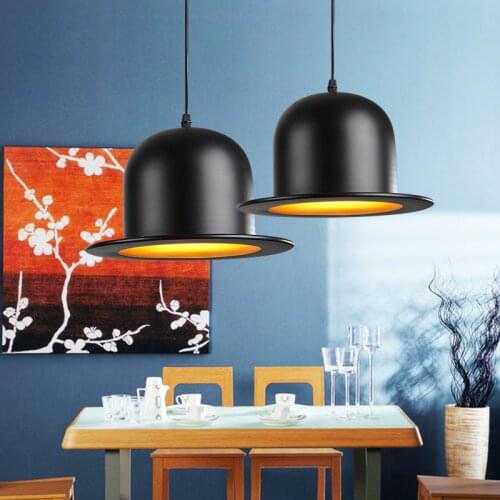 Pendant light round flat Fedoras restaurant pendant light bar pendant lamp ZCL