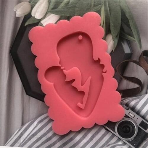Mother And Baby Keychain Epoxy Resin Mold DIY Crafts Jewelry Silicone Mould New